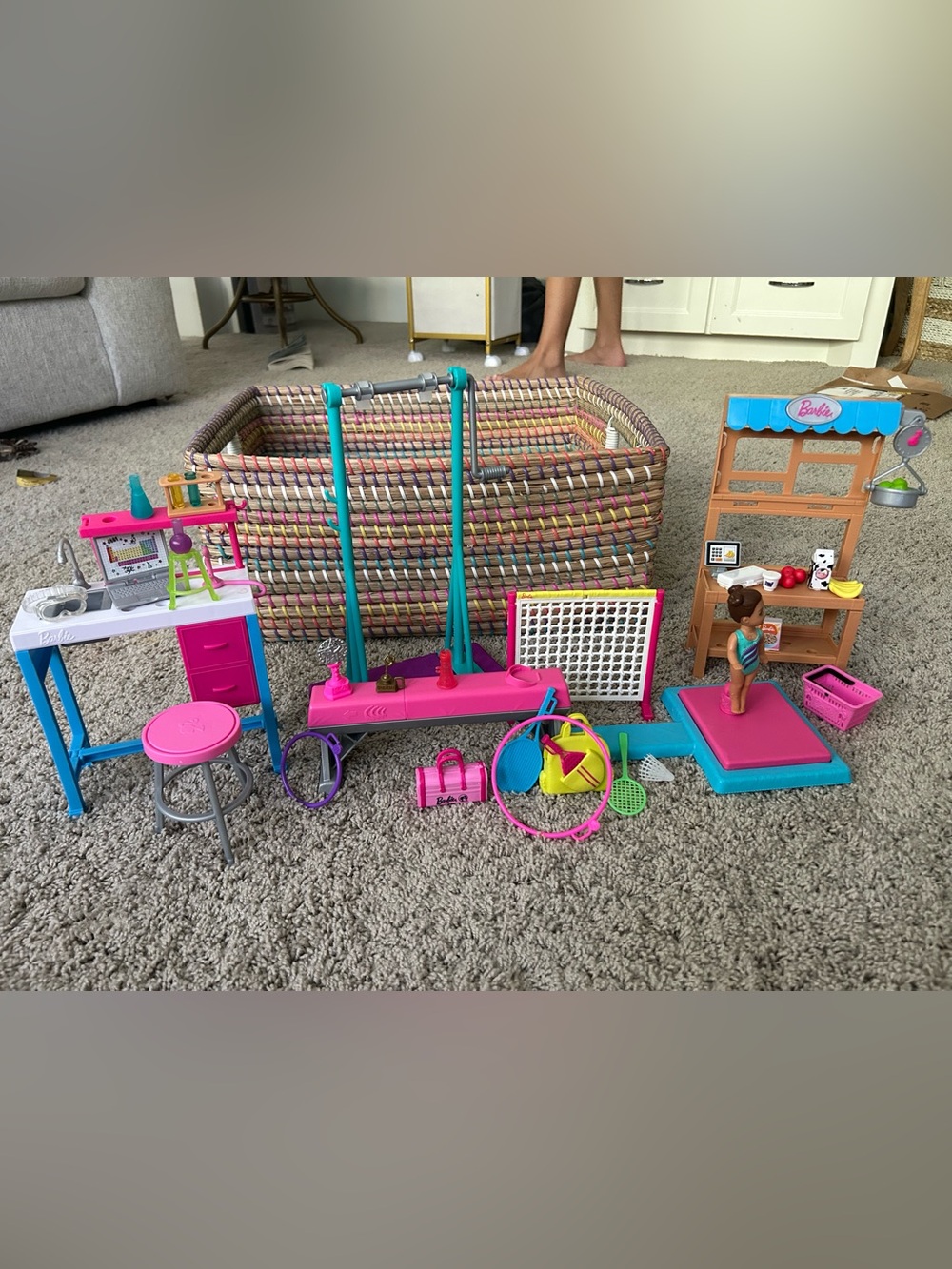 Barbie Sports, Science and Grocery Play Sets